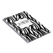 Carnet Monogramme noir/blanc de zèbre (Côté Droit)