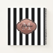 Carnet Monogramme noir et blanc (Dos)