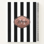 Carnet Monogramme noir et blanc (Dos)
