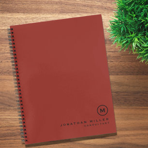 Carnet Monogramme noir professionnel