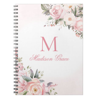 Carnet Monogramme Nom Personnalisé Sur Mesure