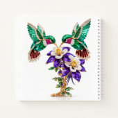 Carnet Monogramme O Initial Luxe Colibri Bijou (Dos)