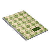 Carnet Monogramme | Oasis intérieure | Motif Palm Tree (Côté Droit)