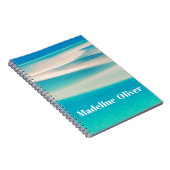 Carnet Monogramme Ocean Blue Sea Beach (Côté Droit)