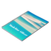 Carnet Monogramme Ocean Blue Sea Beach (Côté gauche)