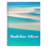 Carnet Monogramme Ocean Blue Sea Beach (Devant)