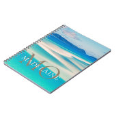 Carnet Monogramme Ocean Gold Color personnel (Côté gauche)