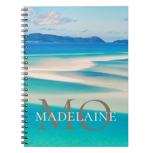 Carnet Monogramme Ocean Gold Color personnel (Devant)