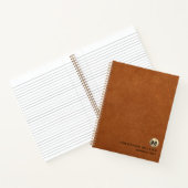 Carnet Monogramme or en cuir simple (Intérieur)