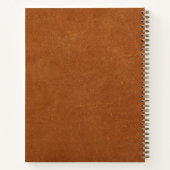Carnet Monogramme or en cuir simple (Dos)