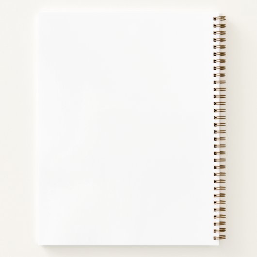Carnet Monogramme Or Gris Script Nom Initial (Dos)