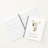 Carnet Monogramme Or Lettre Y | Devise ou citation floral (Intérieur)
