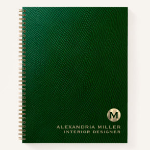 Carnet Monogramme Or Luxe Professionnel