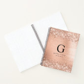 Carnet Monogramme or Rose chic (Intérieur)