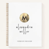 Carnet Monogramme or simple (Devant)