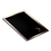 Carnet Monogramme or simple | Black (Côté Droit)