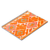 Carnet Monogramme | Orange Tribal II (Côté gauche)
