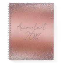 Monogramme pailleté en métal brossé rose gold |