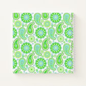 Carnet Monogramme Paisley Vert (Dos)