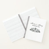 Carnet Monogramme Paons Vintage (Intérieur)