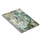 Carnet Monogramme | Papillons arabes VI (Côté Droit)