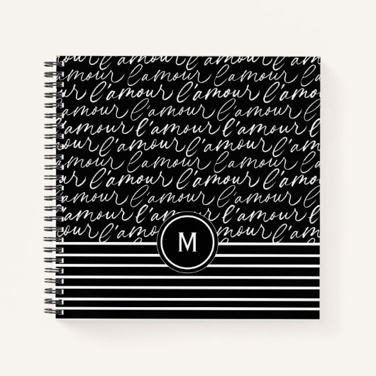 Carnet monogramme Paris Dream (Devant)
