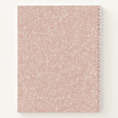 Carnet Monogramme Parties scintillant rose (Dos)