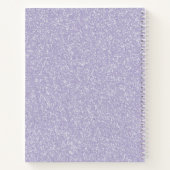 Carnet Monogramme Parties scintillant violet (Dos)