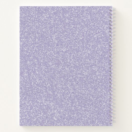 Carnet Monogramme Parties scintillant violet (Dos)