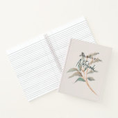 Carnet Monogramme Peint à la main plante Aquarelle élégan (Intérieur)