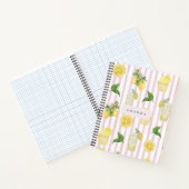 Carnet Monogramme Personnalisé Aquarelle Lemons Lemonade (Intérieur)