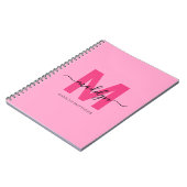 Carnet Monogramme personnalisé avec initiale du prénom Ro (Côté gauche)