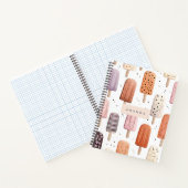 Carnet Monogramme Personnalisé Cute Popsicle Motif (Intérieur)