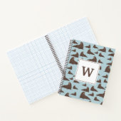 Carnet Monogramme personnalisé Cute Walrus Motif (Intérieur)