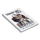 Carnet monogramme personnalisé DENTIST humour (Côté Droit)