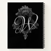 Carnet Monogramme personnalisé initial (Dos)