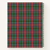 Carnet Monogramme personnalisé MacCulloch Tartan Plaid (Dos)