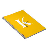 Carnet Monogramme personnalisé moderne et dynamique - (Côté Droit)