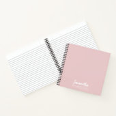 Carnet Monogramme Personnalisé Moderne et Simple (Intérieur)