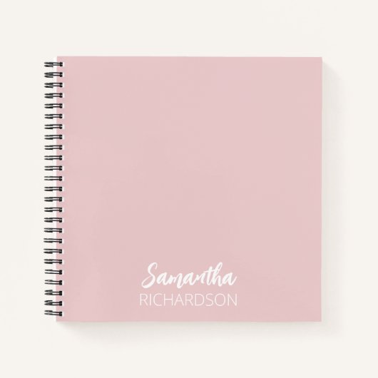 Carnet Monogramme Personnalisé Moderne et Simple (Devant)