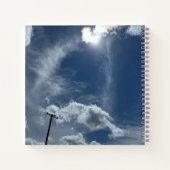 Carnet Monogramme Photo Ciel bleu clair nuageux avec Sund (Dos)