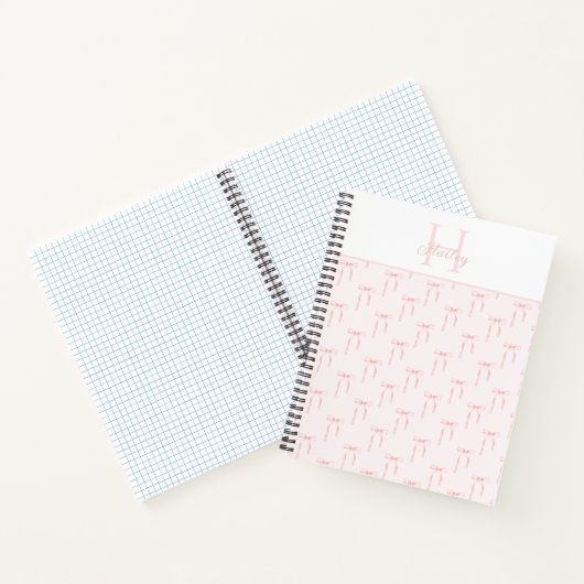 Carnet Monogramme Pink Bow (Intérieur)