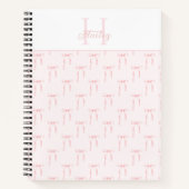 Carnet Monogramme Pink Bow (Devant)