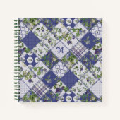 Carnet Monogramme Quilt Patchwork vintage (Devant)