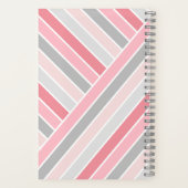 Carnet Monogramme rayé aux nuances de rose (Verso)