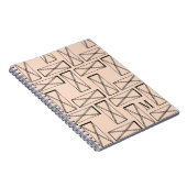 Carnet Monogramme | Rectangle géométrique X Design (Côté Droit)
