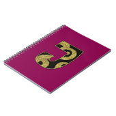 Carnet monogramme rétro - J (Côté gauche)