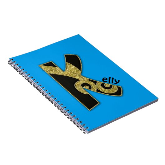 Carnet monogramme rétro - K (Côté Droit)