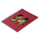 Carnet monogramme rétro - N (Côté gauche)