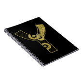 Carnet monogramme rétro - Y (Côté Droit)